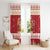 Sweden Christmas Window Curtain God Jul Nordic Julbock - Wonder Print Shop