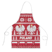 Poland Christmas Apron Emblem With Flag Style - Wonder Print Shop