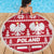 Poland Christmas Beach Blanket Emblem With Flag Style - Wonder Print Shop