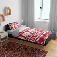 Poland Christmas Bedding Set Emblem With Flag Style - Wonder Print Shop