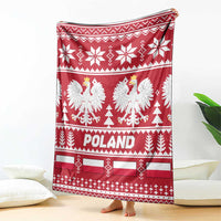 Poland Christmas Blanket Emblem With Flag Style - Wonder Print Shop