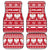 Poland Christmas Car Mats Emblem With Flag Style - Wonder Print Shop