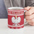 Poland Christmas Ceramic Mug Emblem With Flag Style - Wonder Print Shop
