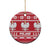 Poland Christmas Ceramic Ornament Emblem With Flag Style - Wonder Print Shop
