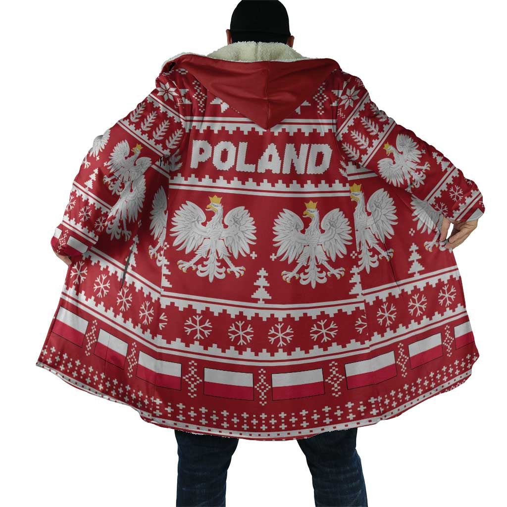 Poland Christmas Cloak Emblem With Flag Style - Wonder Print Shop