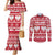 Poland Christmas Couples Matching Mermaid Dress and Long Sleeve Button Shirt Emblem With Flag Style - Wonder Print Shop
