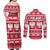 Poland Christmas Couples Matching Off Shoulder Maxi Dress and Long Sleeve Button Shirt Emblem With Flag Style - Wonder Print Shop