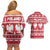 Poland Christmas Couples Matching Off Shoulder Short Dress and Hawaiian Shirt Emblem With Flag Style - Wonder Print Shop
