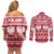 Poland Christmas Couples Matching Off Shoulder Short Dress and Long Sleeve Button Shirt Emblem With Flag Style - Wonder Print Shop