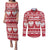 Poland Christmas Couples Matching Puletasi and Long Sleeve Button Shirt Emblem With Flag Style - Wonder Print Shop