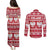 Poland Christmas Couples Matching Puletasi and Long Sleeve Button Shirt Emblem With Flag Style - Wonder Print Shop