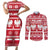 Poland Christmas Couples Matching Short Sleeve Bodycon Dress and Long Sleeve Button Shirt Emblem With Flag Style - Wonder Print Shop