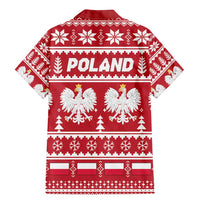 Poland Christmas Family Matching Mermaid Dress and Hawaiian Shirt Emblem With Flag Style - Wonder Print Shop