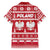 Poland Christmas Family Matching Off The Shoulder Long Sleeve Dress and Hawaiian Shirt Emblem With Flag Style - Wonder Print Shop