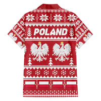 Poland Christmas Family Matching Off Shoulder Maxi Dress and Hawaiian Shirt Emblem With Flag Style - Wonder Print Shop