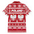Poland Christmas Family Matching Short Sleeve Bodycon Dress and Hawaiian Shirt Emblem With Flag Style - Wonder Print Shop