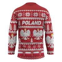 Poland Christmas Hockey Jersey Emblem With Flag Style - Wonder Print Shop