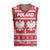 Poland Christmas Knitted V-Neck Vest Emblem With Flag Style - Wonder Print Shop