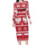 Poland Christmas Long Sleeve Bodycon Dress Emblem With Flag Style - Wonder Print Shop