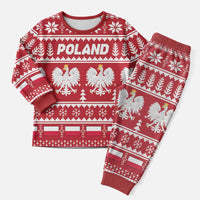 Poland Christmas Pajama Set Emblem With Flag Style - Wonder Print Shop