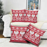 Poland Christmas Pillow Cover Emblem With Flag Style - Wonder Print Shop