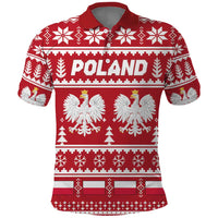 Poland Christmas Polo Shirt Emblem With Flag Style - Wonder Print Shop