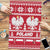 Poland Christmas Puzzle Emblem With Flag Style - Wonder Print Shop
