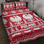 Poland Christmas Quilt Bed Set Emblem With Flag Style - Wonder Print Shop