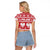 Poland Christmas Raglan Cropped T Shirt Emblem With Flag Style - Wonder Print Shop