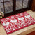 Poland Christmas Rubber Doormat Emblem With Flag Style - Wonder Print Shop