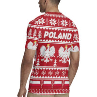 Poland Christmas Rugby Jersey Emblem With Flag Style - Wonder Print Shop