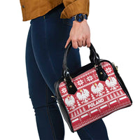 Poland Christmas Shoulder Handbag Emblem With Flag Style - Wonder Print Shop