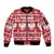 Poland Christmas Sleeve Zip Bomber Jacket Emblem With Flag Style - Wonder Print Shop