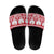 Poland Christmas Slide Sandals Emblem With Flag Style - Wonder Print Shop