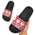 Poland Christmas Slide Sandals Emblem With Flag Style - Wonder Print Shop