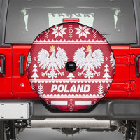Poland Christmas Spare Tire Cover Emblem With Flag Style - Wonder Print Shop