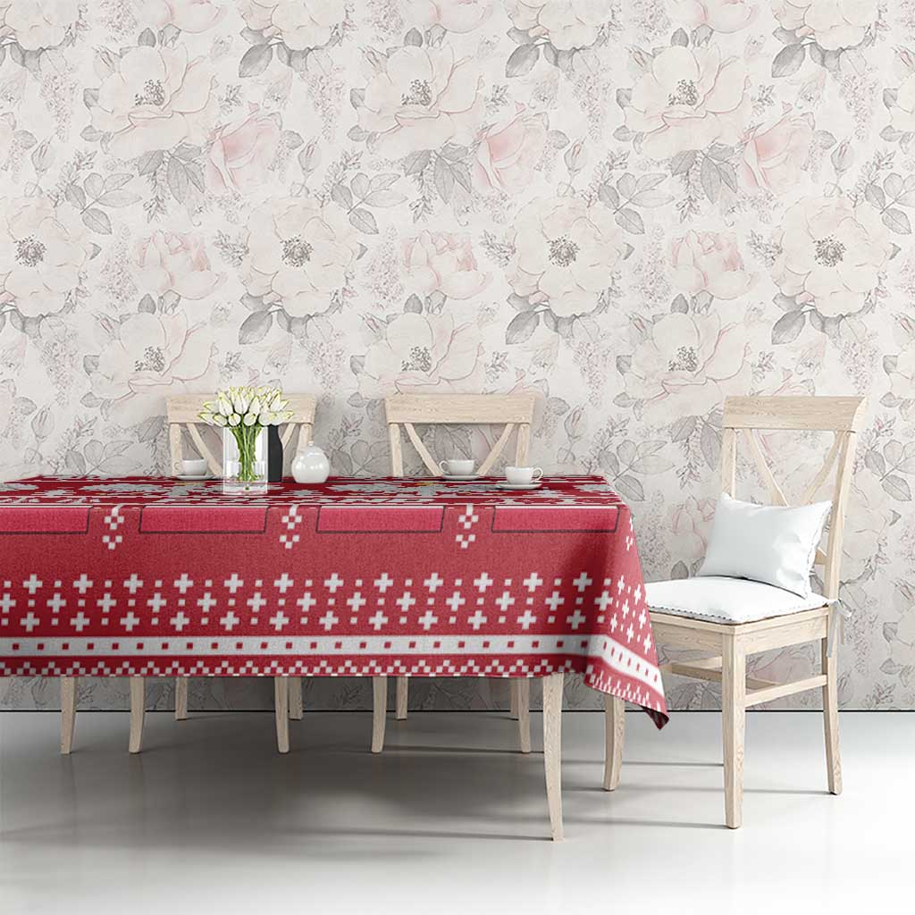 Poland Christmas Tablecloth Emblem With Flag Style - Wonder Print Shop