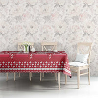 Poland Christmas Tablecloth Emblem With Flag Style - Wonder Print Shop