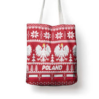 Poland Christmas Tote Bag Emblem With Flag Style - Wonder Print Shop