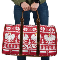 Poland Christmas Travel Bag Emblem With Flag Style - Wonder Print Shop