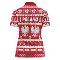 Poland Christmas Women Polo Shirt Emblem With Flag Style - Wonder Print Shop