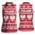 Poland Christmas Women Sleeveless Polo Shirt Emblem With Flag Style - Wonder Print Shop