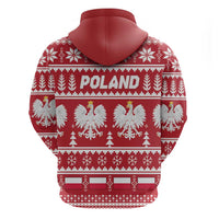Poland Christmas Zip Hoodie Emblem With Flag Style - Wonder Print Shop
