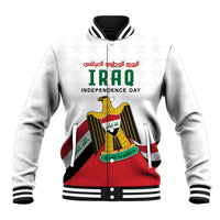 Iraq Independence Day Baseball Jacket Coat Of Arms With Flag Style