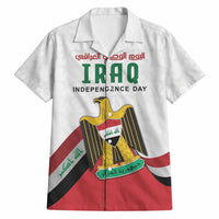 Iraq Independence Day Hawaiian Shirt Coat Of Arms With Flag Style