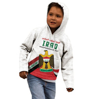 Iraq Independence Day Kid Hoodie Coat Of Arms With Flag Style