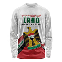 Iraq Independence Day Long Sleeve Shirt Coat Of Arms With Flag Style