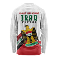 Iraq Independence Day Long Sleeve Shirt Coat Of Arms With Flag Style