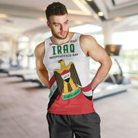 Iraq Independence Day Men Tank Top Coat Of Arms With Flag Style