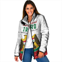 Iraq Independence Day Padded Jacket Coat Of Arms With Flag Style